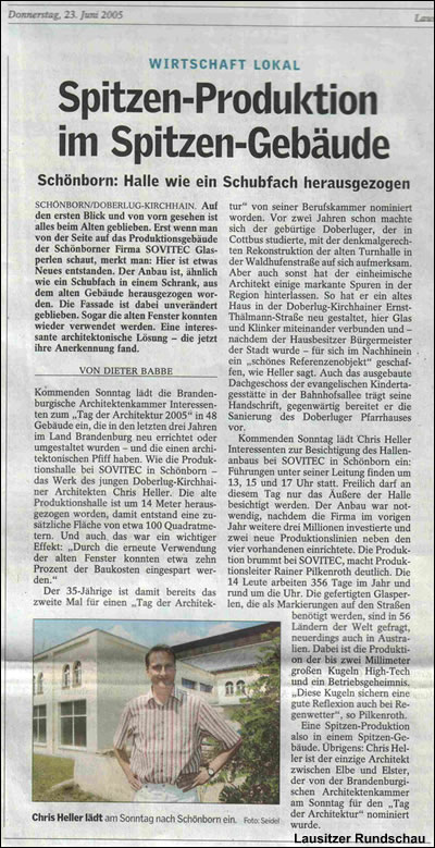 Hallenbau Sovitec Artikel 3