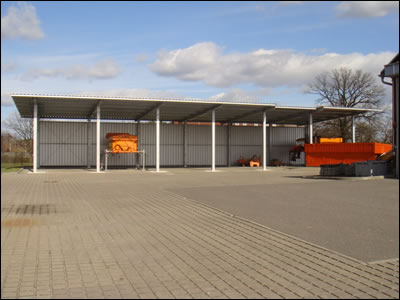 Neubau &Uuml;berdach f&uuml;r Aufsatzstreuer (Winterdienst)