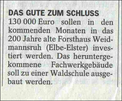 Sanierung Waldschule Waidmannruh